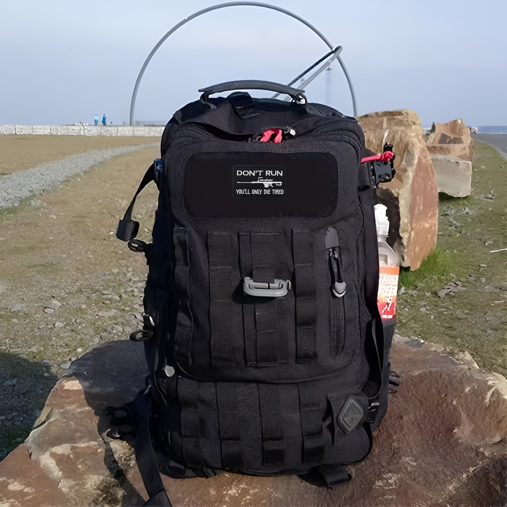 JANGAN BERJALAN Meme Menyenang - Rucksack Military Style ulasan dan harga