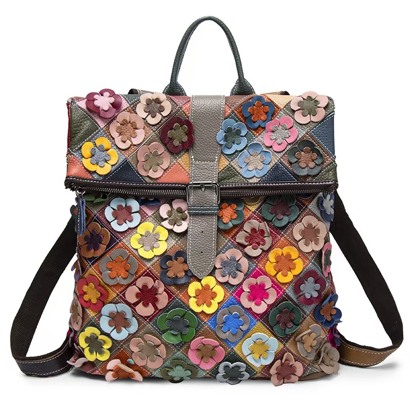 Tas Ransel Kulit Asli Wanita V - Fashion Backpack Women ulasan dan harga