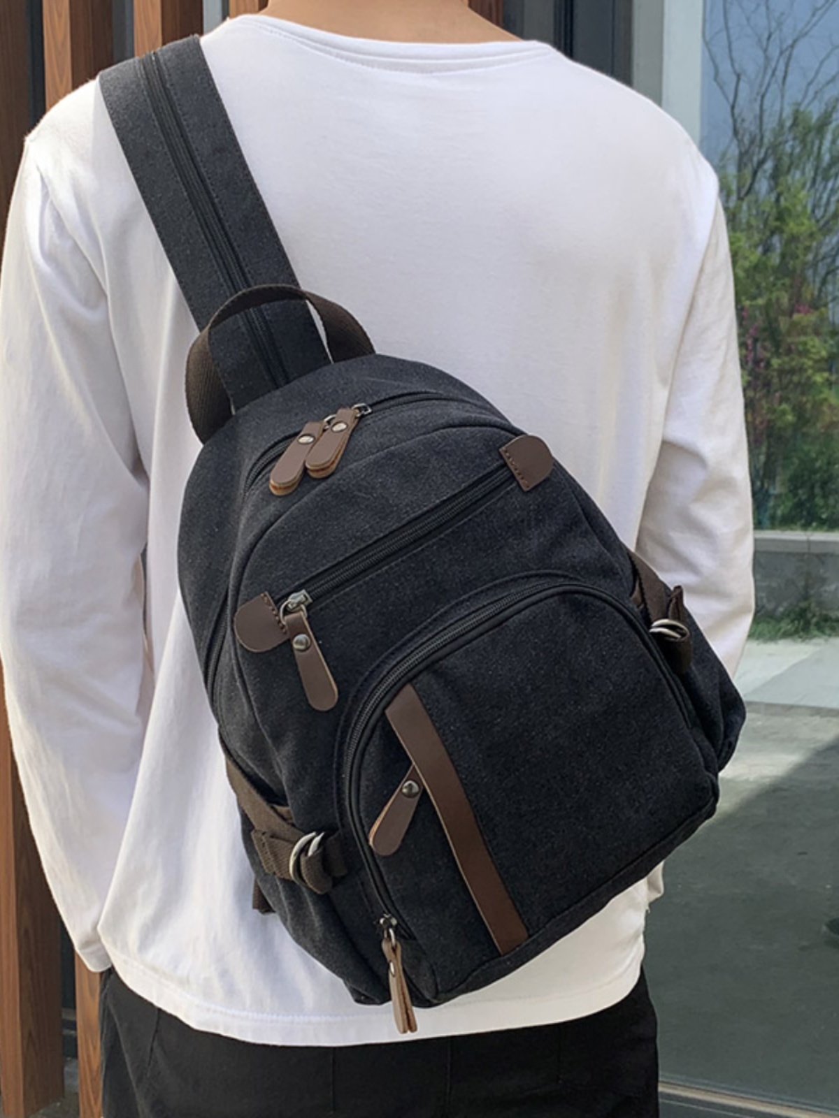 Ransel Kanvas Kecil Tas Dada M - Canvas Backpack Casual ulasan dan harga