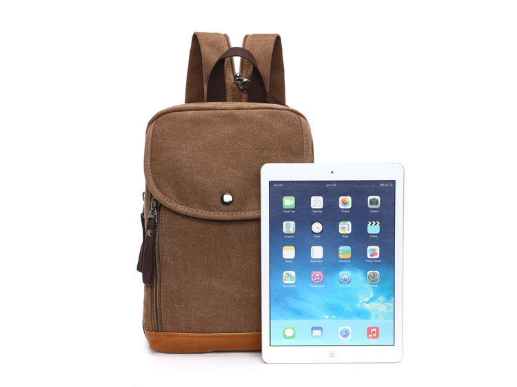 Ransel Mini Kanvas Pria Wanita - Sling Backpack Shoulder ulasan dan harga