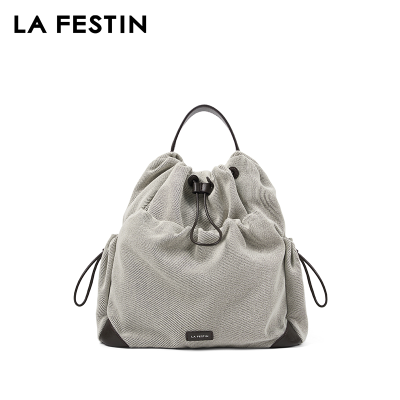 LA FESTIN Ransel Merek Asli 20 - Canvas Backpack Casual ulasan dan harga