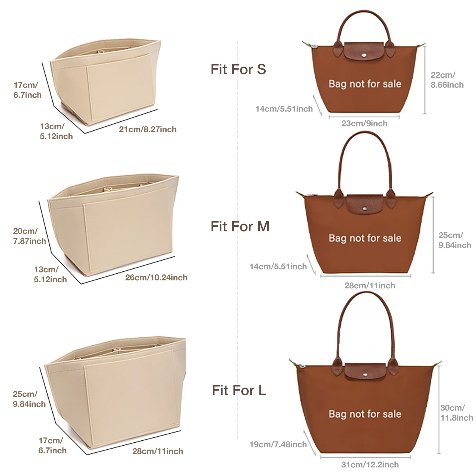 Tas Felt Insert Cocok Untuk Ta - Backpack Insert Organizer ulasan dan harga